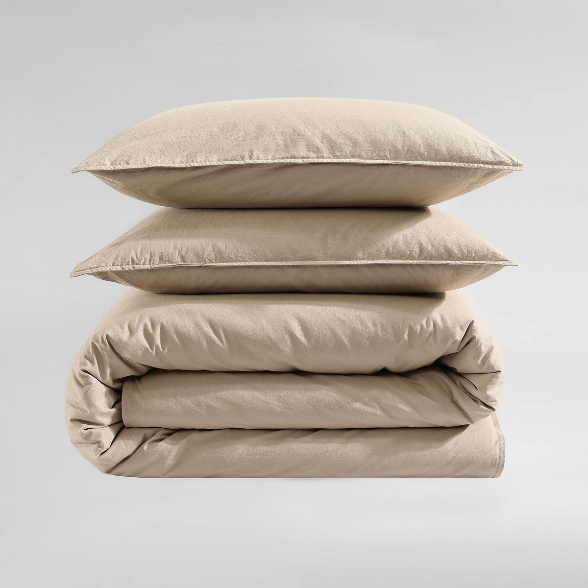 Washed Percale Duvet Cover Set