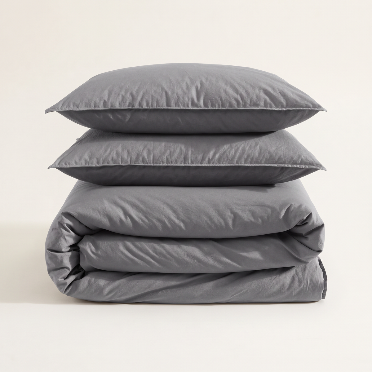 Washed Percale Duvet Cover Set