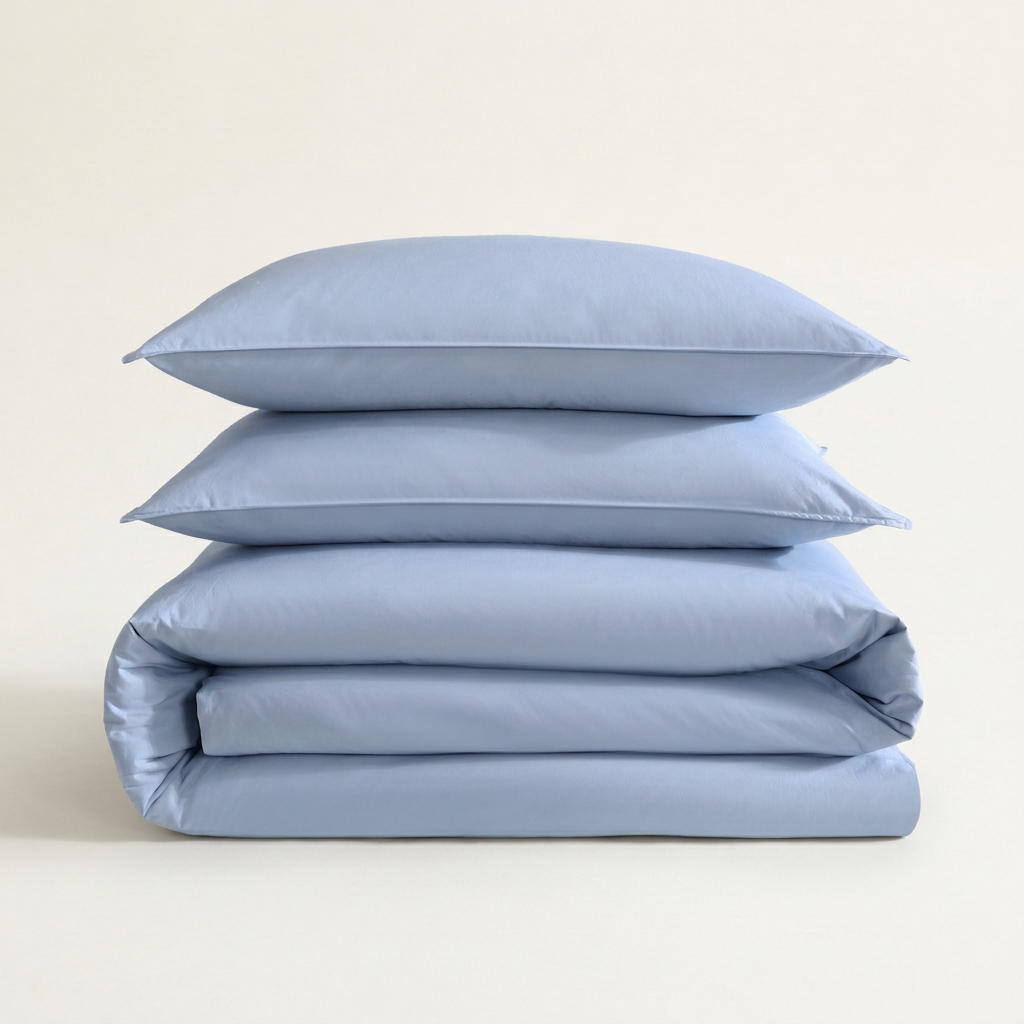 Washed Percale Duvet Cover Set