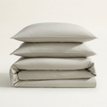 Washed Percale Duvet Cover Set