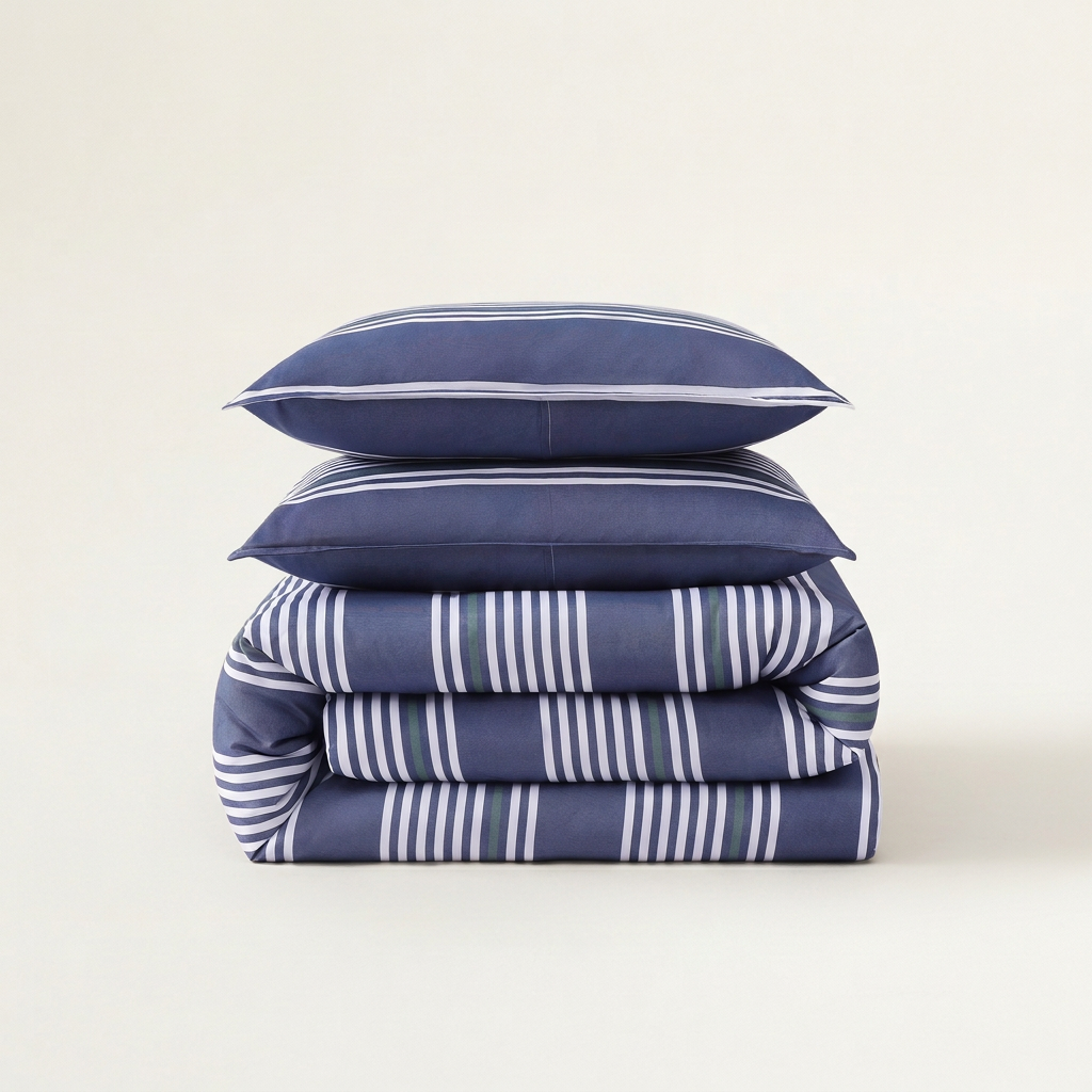 Lido Stripe/Christopher Texture Bed-in-a-bag Set