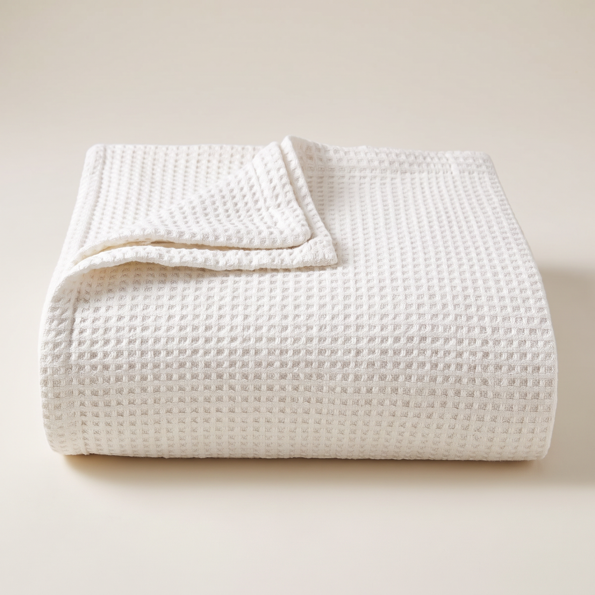 Vera Wang Waffleweave 1-Piece Blanket