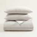 Chenille Waffle Stripe Comforter Set