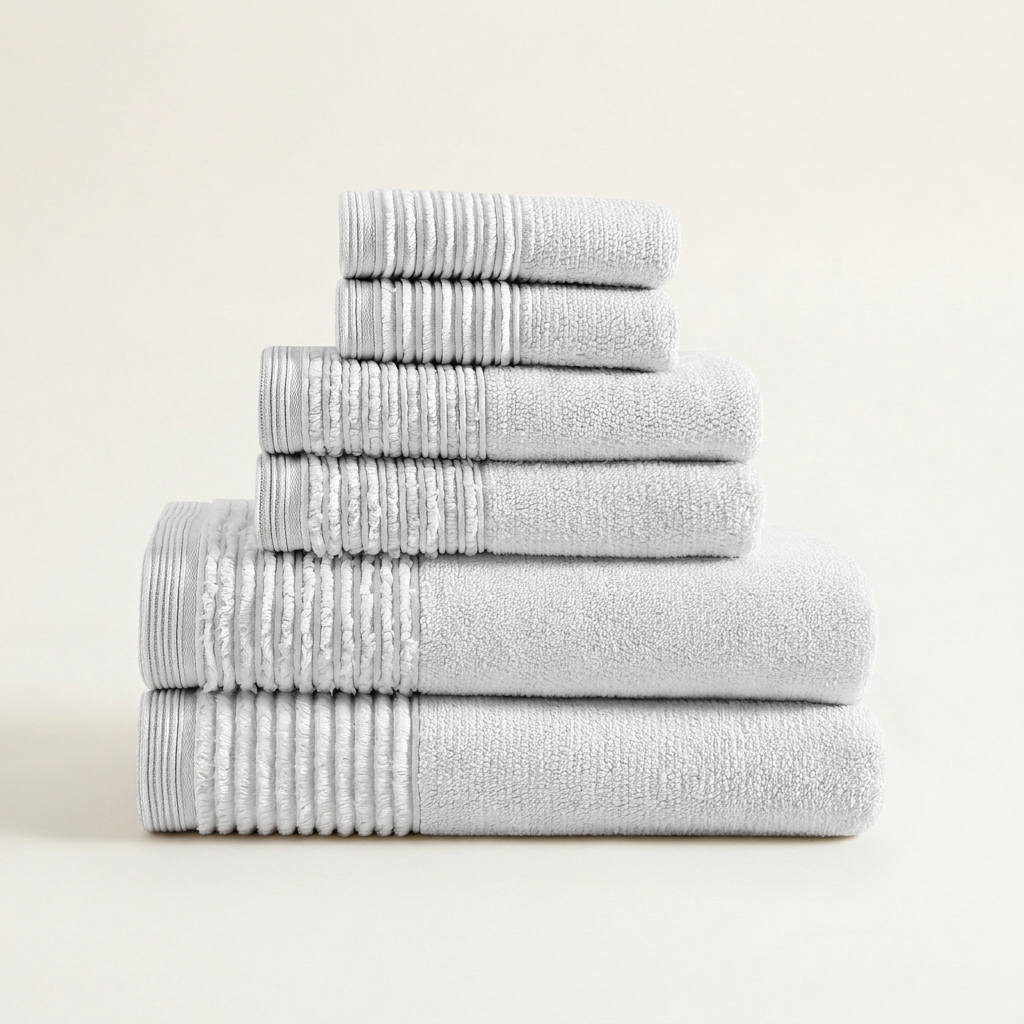 Sculpted Pleat Towel Set
