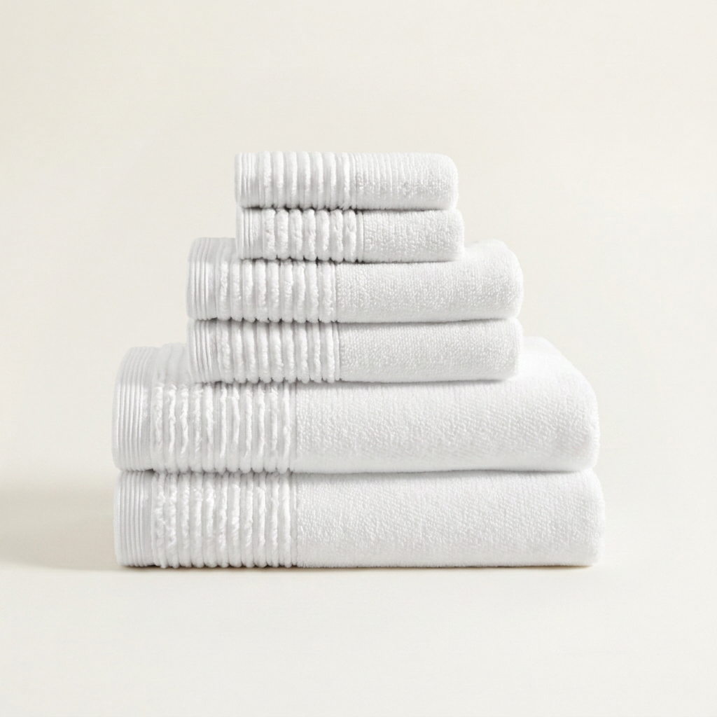 Sculpted Pleat Towel Set