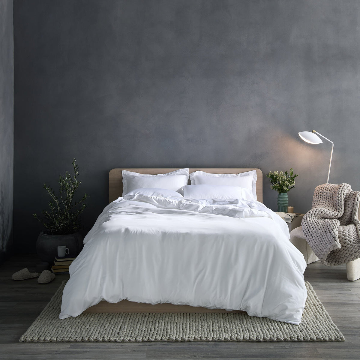 Iced Cooling Bamboo Duvet Cover Set