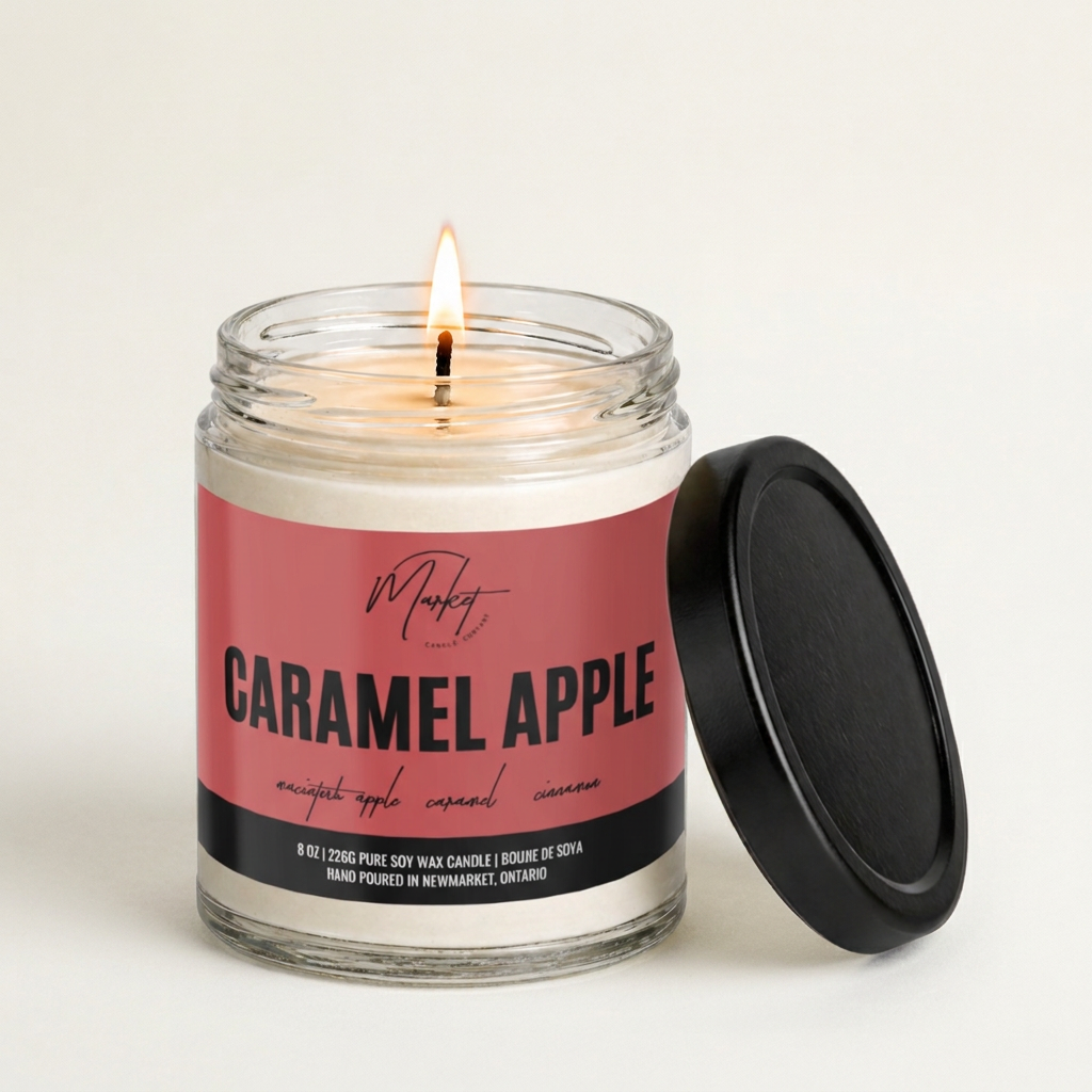 Caramel Apple 8oz. Scented Fall Soy Candle