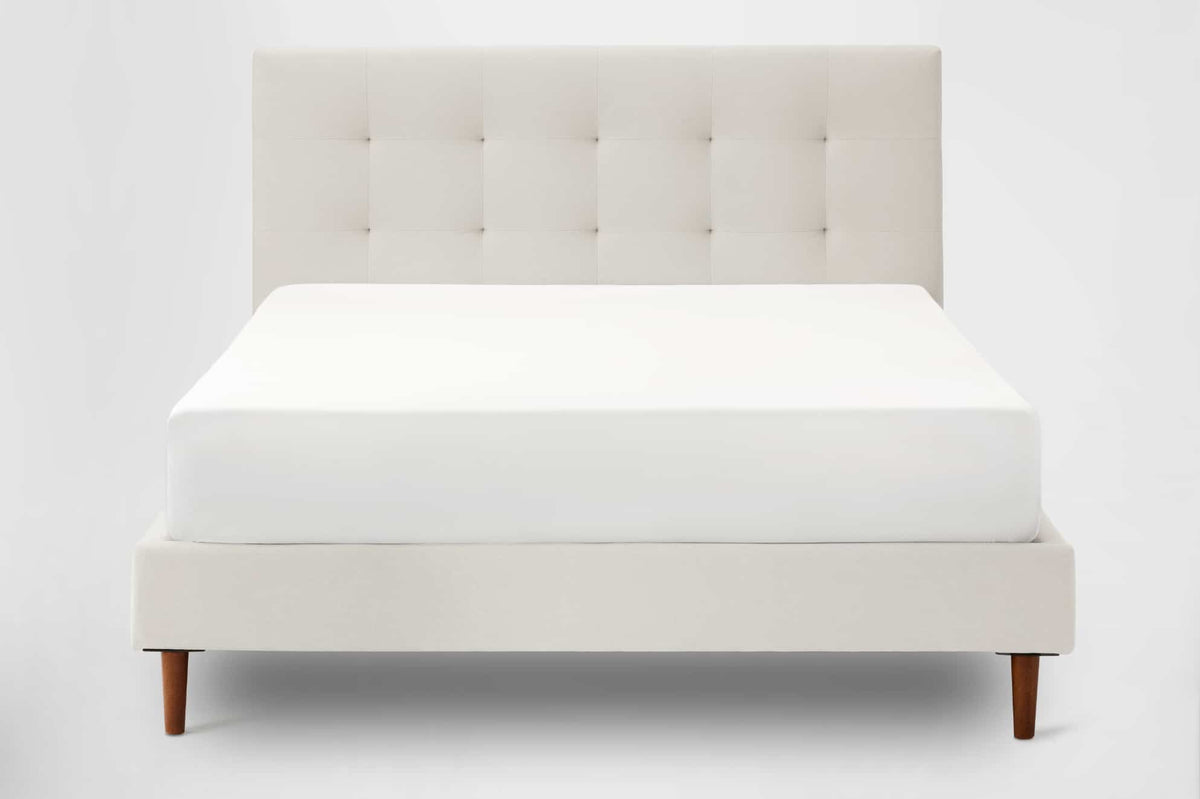 Bed Frame with Headboard - Grid Tufted