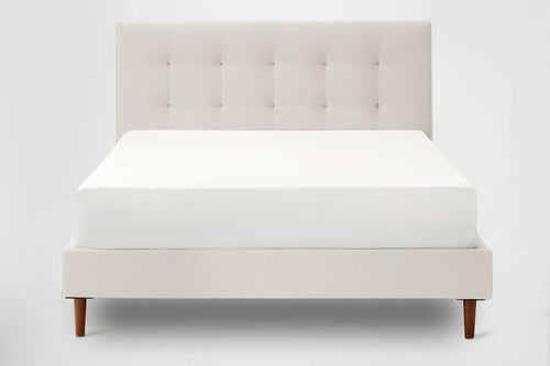 Bed Frame with Headboard - Grid Tufted
