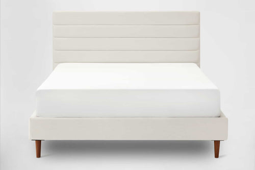 Bed Frame with Headboard - Horizontal Tufted