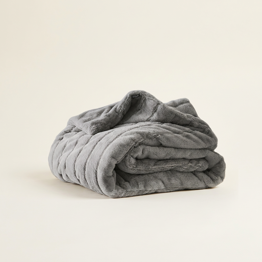 Plush Faux Fur Weighted Blanket