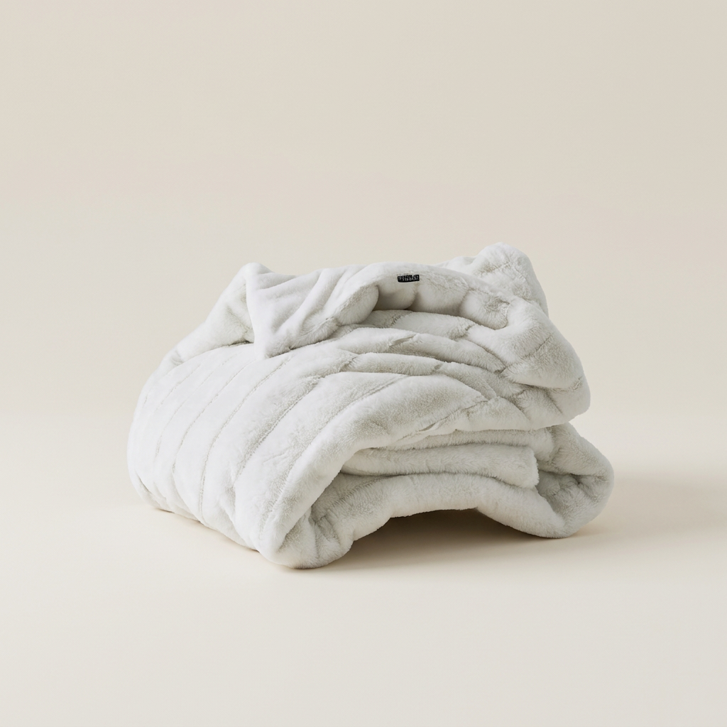Plush Faux Fur Weighted Blanket