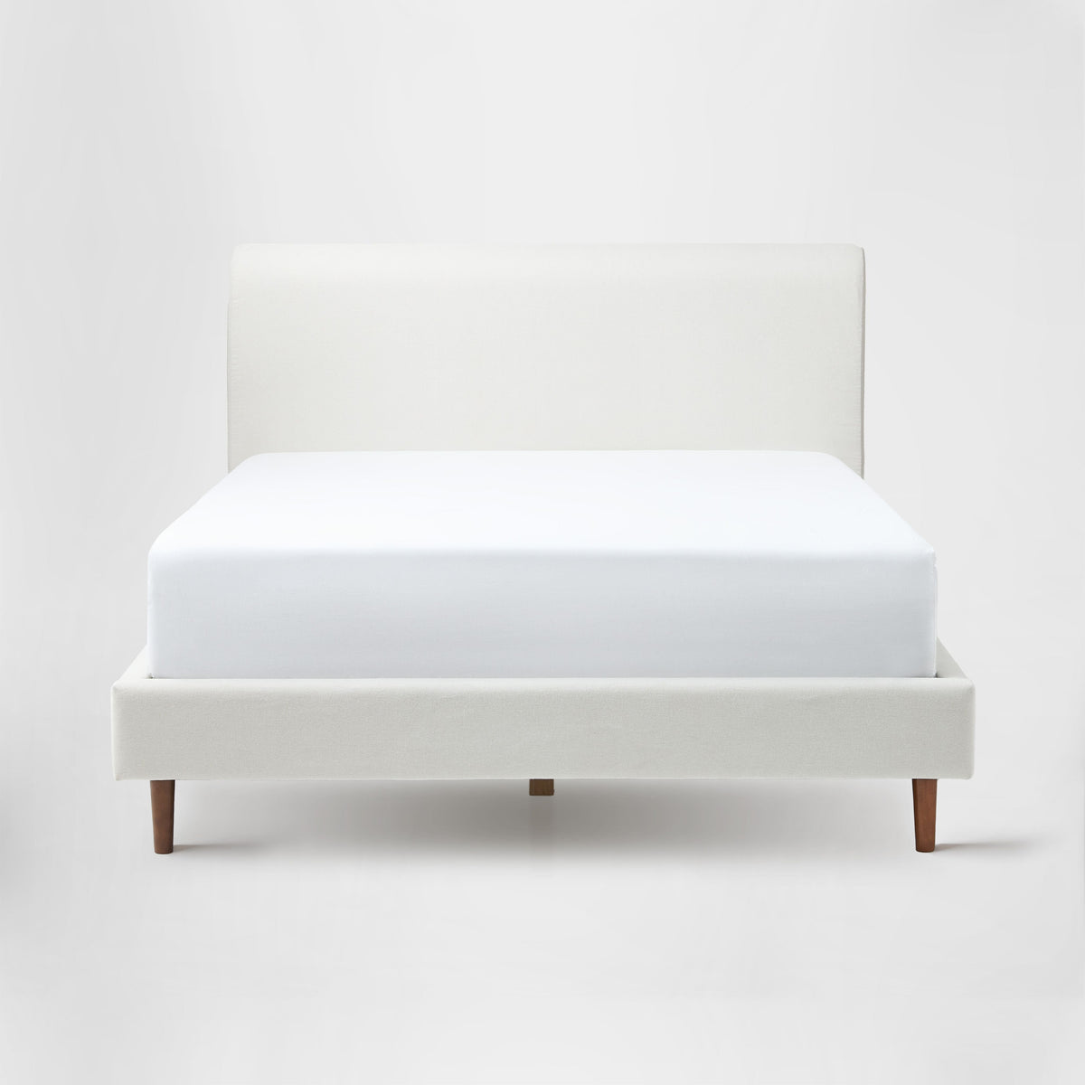 Cushion Headboard + Upholstered Platform Bed