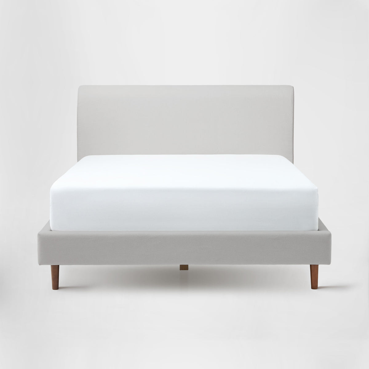 Cushion Headboard + Upholstered Platform Bed