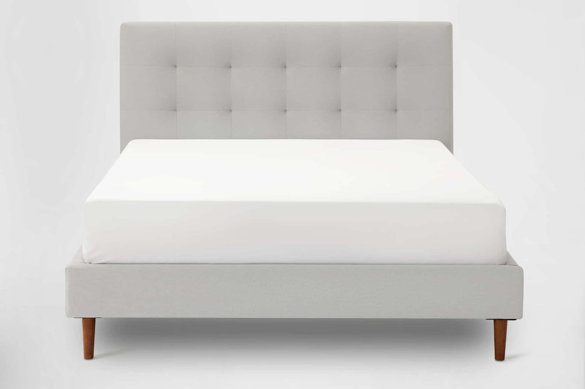 Bed Frame with Headboard - Grid Tufted