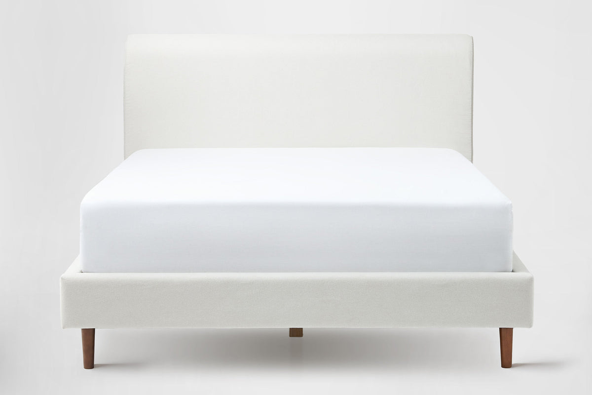 Cushion Headboard + Upholstered Platform Bed