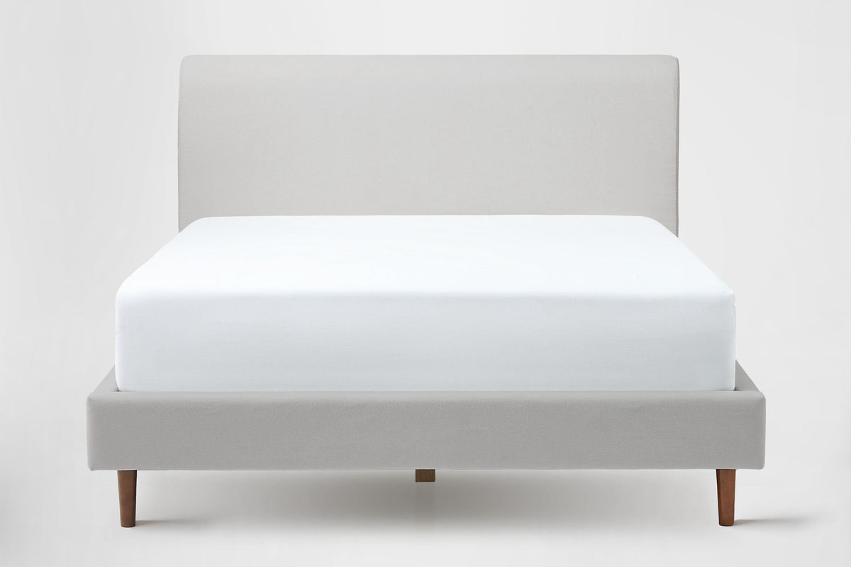Cushion Headboard + Upholstered Platform Bed